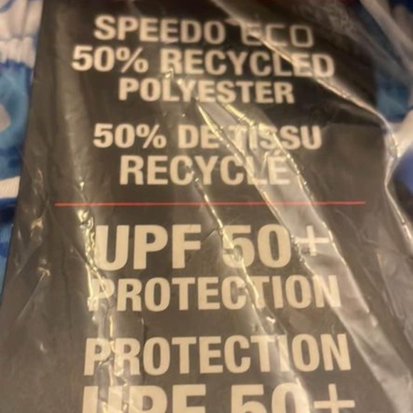 BRAND NEW youth boy speedo blue swim swimming shorts size L (upf 50) - Picture 4 of 6